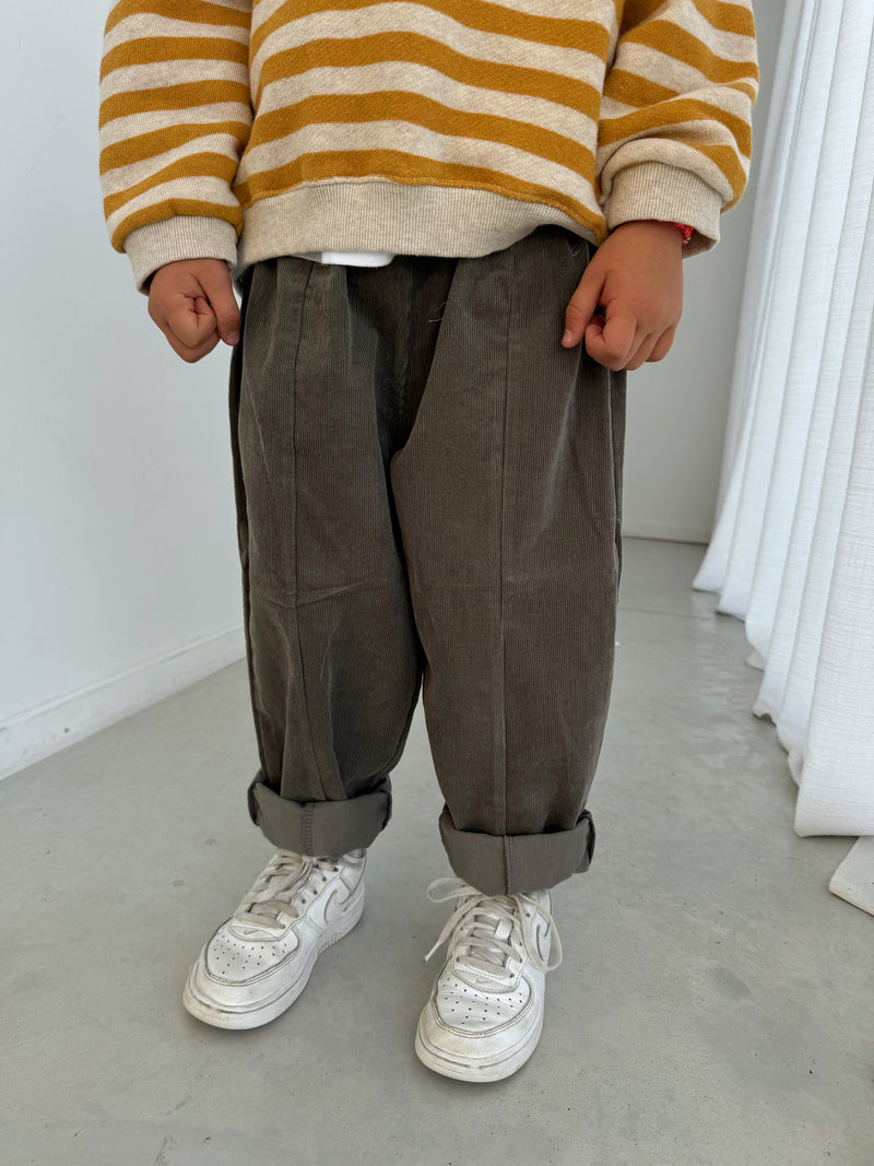 Charcoal corduroy pants