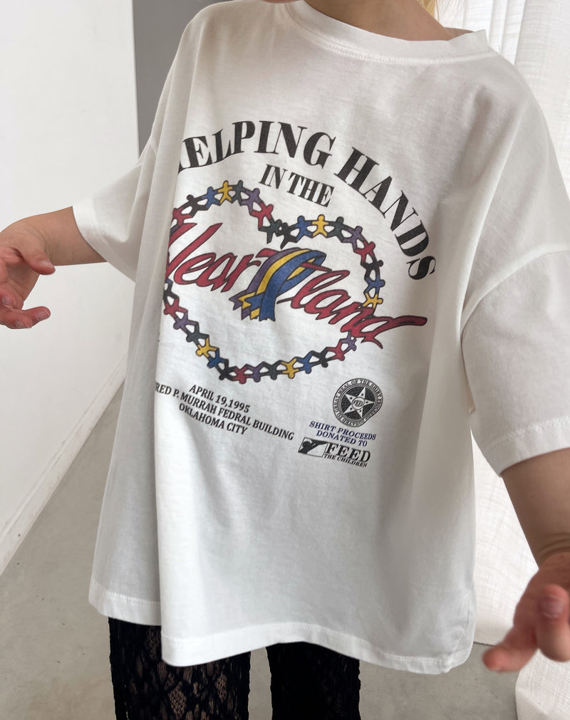 Tee Hellping white